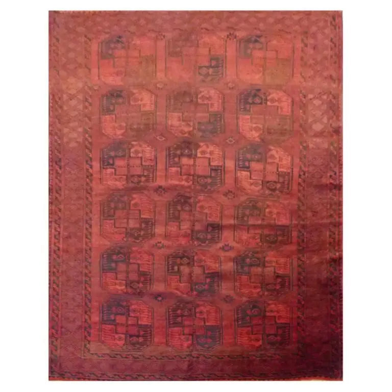 One Of The Kind Afghani Khotan Rug 6'6" x 7'8"